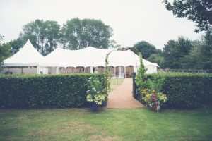 Traditional marquee with oriental canopy 