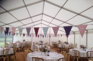 Unlined clearspan framed marquee