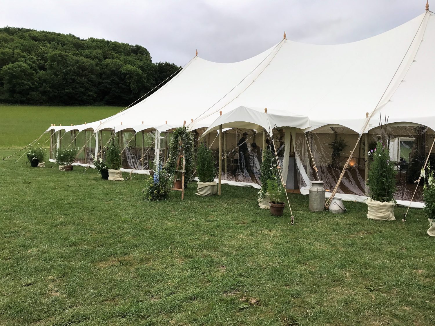 Traditional marquee exterior • The Marquee Hire Company