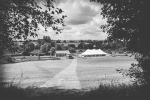 View of traditional marquee